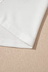 White Swiss Dot Mesh Long Sleeve Square Neck Slim Top